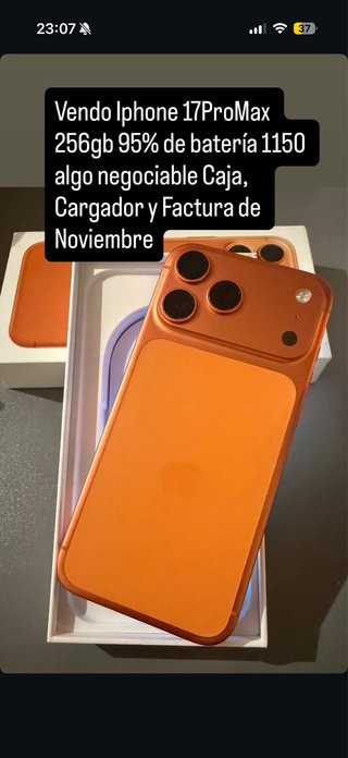 iPhone 17 Pro Max 256GB Naranja