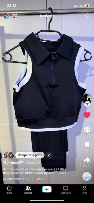 Conjunto Oysho negro