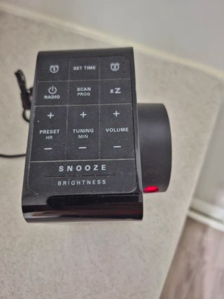 Reloj Despertador Proyector Philips Negro