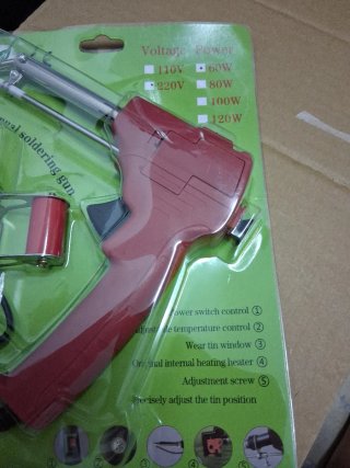 Pistola soldadora manual 110V/220V