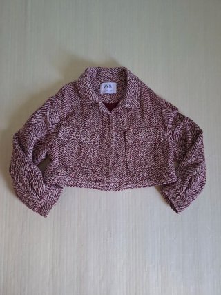 Chaqueta Zara Niña Tweed Estampado