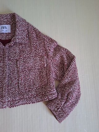 Chaqueta Zara Niña Tweed Estampado