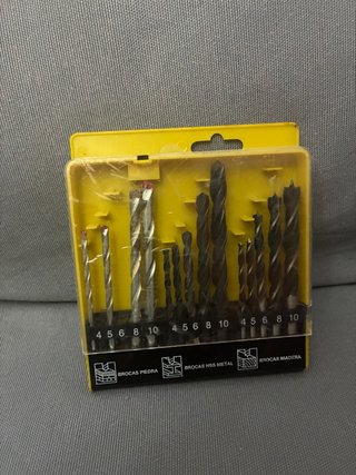 Juego de brocas para piedra, metal y madera