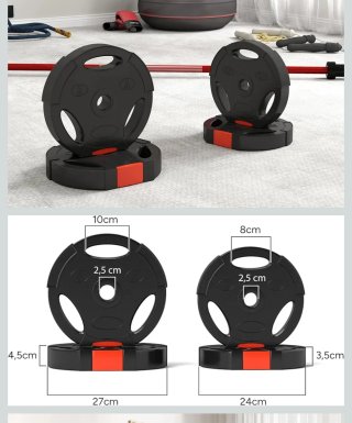Estación de poleas Sportnow + set discos 25kg