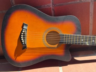 Guitarra Acústica Madera Como Nueva