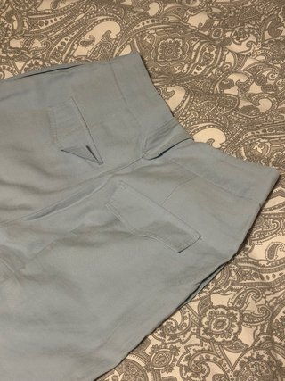 Pantalón de vestir azul de pinzas