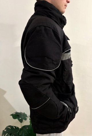 Chaqueta de moto negra