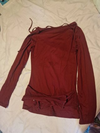 Camiseta manga larga roja Talla XS