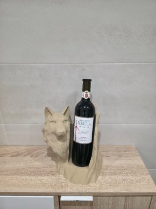 Soporte Botella Vino Lobo (2 Unidades)