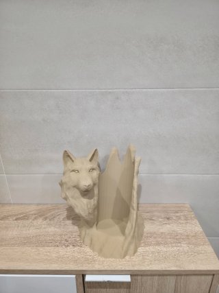 Soporte Botella Vino Lobo (2 Unidades)