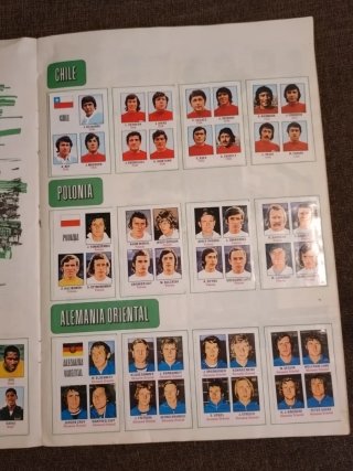 Álbum de cromos Munich 74
