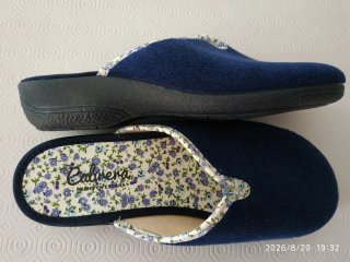Zapatillas nuevas casa Cabrera mujer azul floral