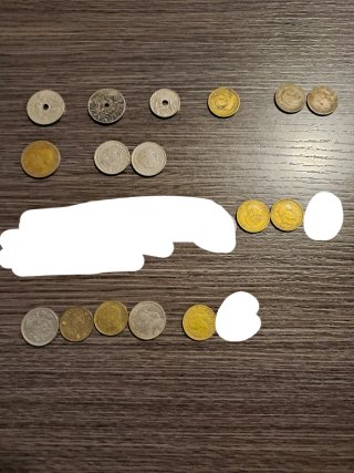 Lote monedas antiguas - España e Internacional