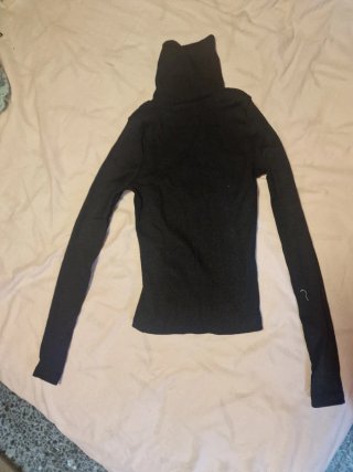 Jersey cuello alto negro talla XS