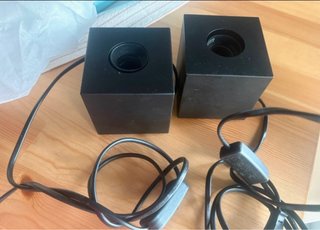2 Lámparas Negras Cubo