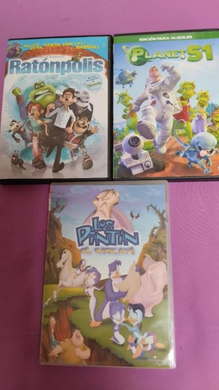 3 Películas Animadas DVD (Español)