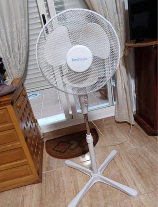 Ventilador de pie KmtStyle blanco