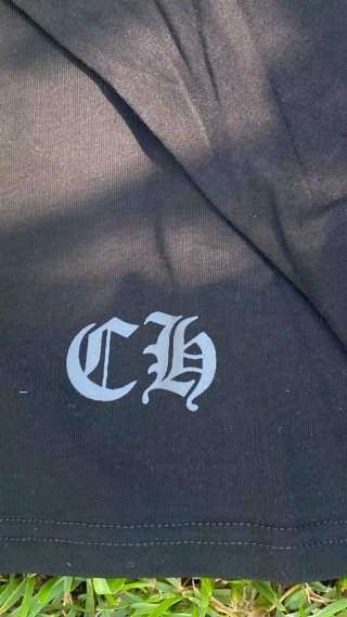 Camiseta Negra estilo Chrome Hearts