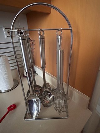 Set Utensilios Cocina Iris con Soporte