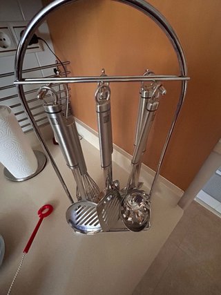 Set Utensilios Cocina Iris con Soporte