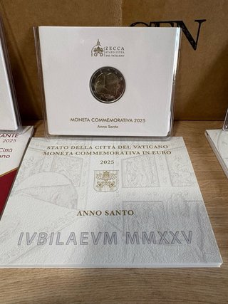 Lote 3 Monedas Vaticano 2025 Conmemorativas