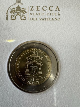 Lote 3 Monedas Vaticano 2025 Conmemorativas