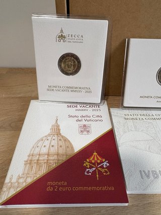 Lote 3 Monedas Vaticano 2025 Conmemorativas