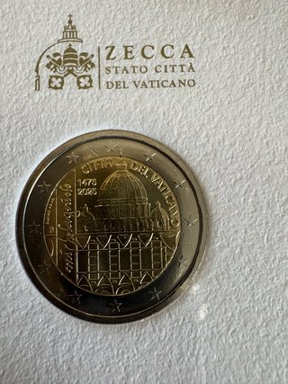 Lote 3 Monedas Vaticano 2025 Conmemorativas