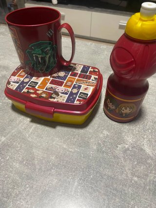 Lote colegio Harry Potter: Taza, Tupper y Botella