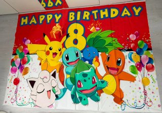 Mural Feliz Cumpleaños Pokémon