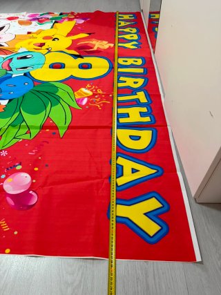 Mural Feliz Cumpleaños Pokémon