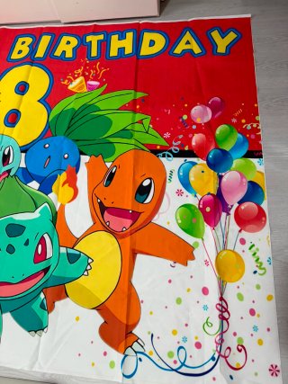 Mural Feliz Cumpleaños Pokémon