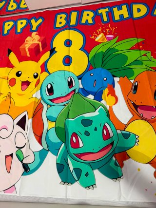 Mural Feliz Cumpleaños Pokémon