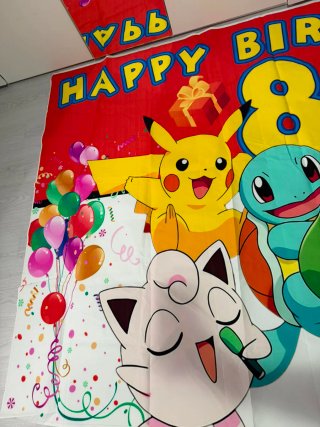 Mural Feliz Cumpleaños Pokémon