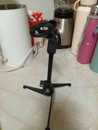 Suporte de Micrófono de sobremesa negro