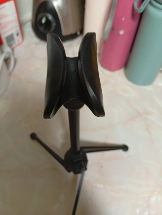 Suporte de Micrófono de sobremesa negro