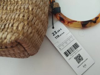 Bolso de mano Parfois beige/dorado
