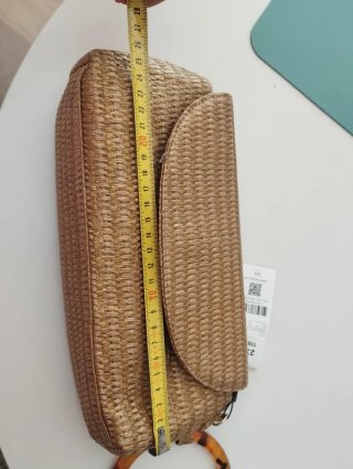Bolso de mano Parfois beige/dorado