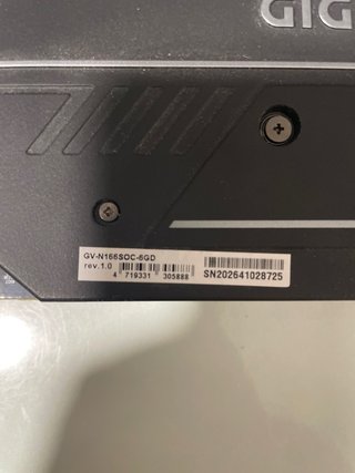 Tarjeta Gráfica Gigabyte GTX 1660 Super