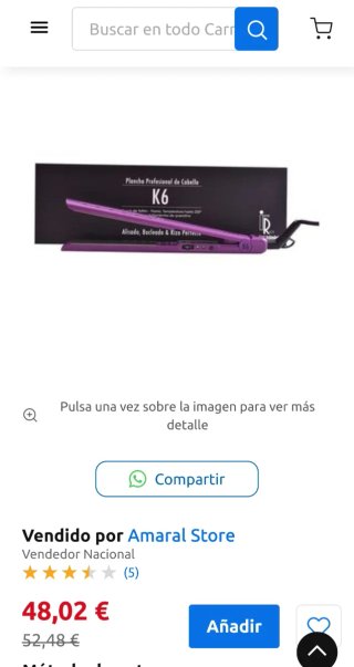 Plancha Profesional Cabello K6 Irene Rios