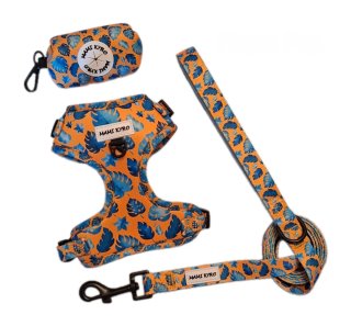 Arnes Ajustable perro +Correa +Portabols Mami Kyro