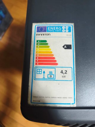Estufa de Gas Butano INFINITON Negra