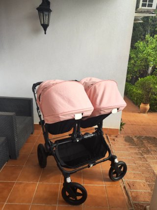 Carrito Bugaboo Donkey 5 Doble Rosa