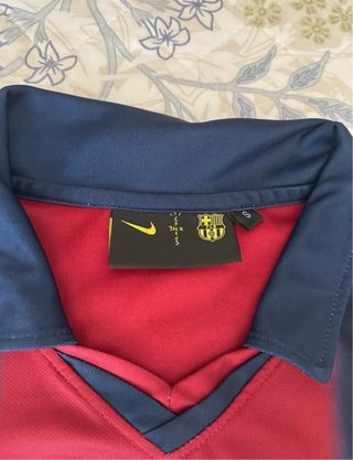 Camiseta FC Barcelona Retro Azul y Grana