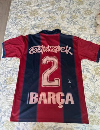 Camiseta FC Barcelona Retro Azul y Grana