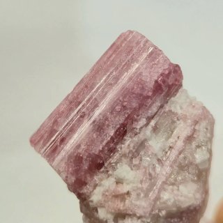 Turmalina rosa rubelita cristal en matriz Brasil