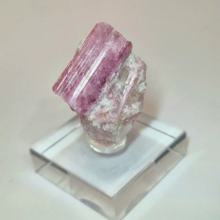 Turmalina rosa rubelita cristal en matriz Brasil