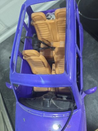 Coche Barbie Lila Descapotable