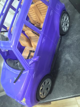 Coche Barbie Lila Descapotable