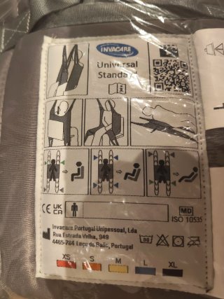 Arnés Invacare Universal Standard Talla L